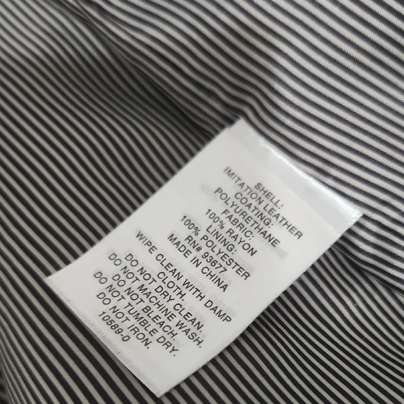 Faux Leather Cream Jacket - Picture 9 of 13